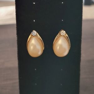 3 for $15 Classy pearl and diamond earrings